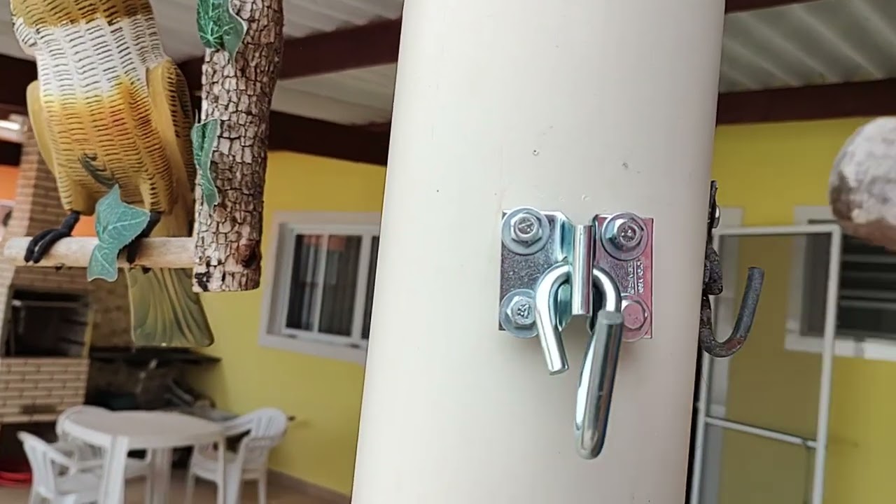 como se deve instalar o gancho para rede