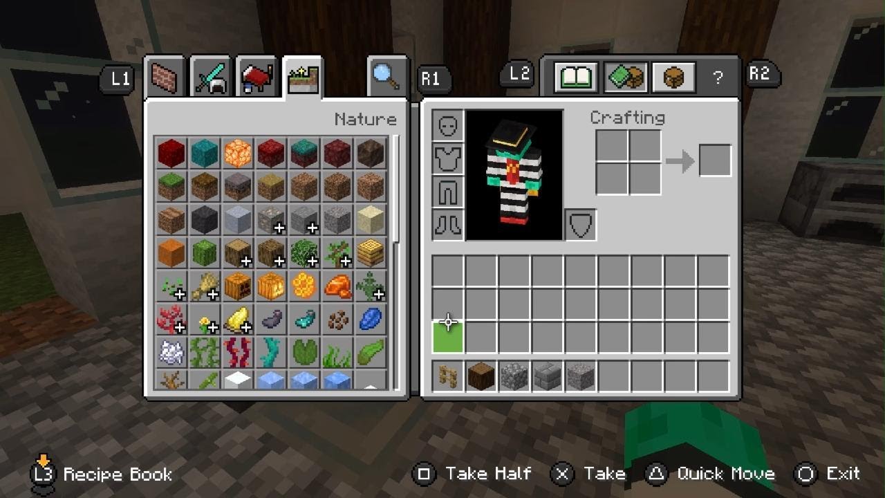 Minecraft building..beautiful build with newbie nan #mindfulness #ps5 #minecraft 