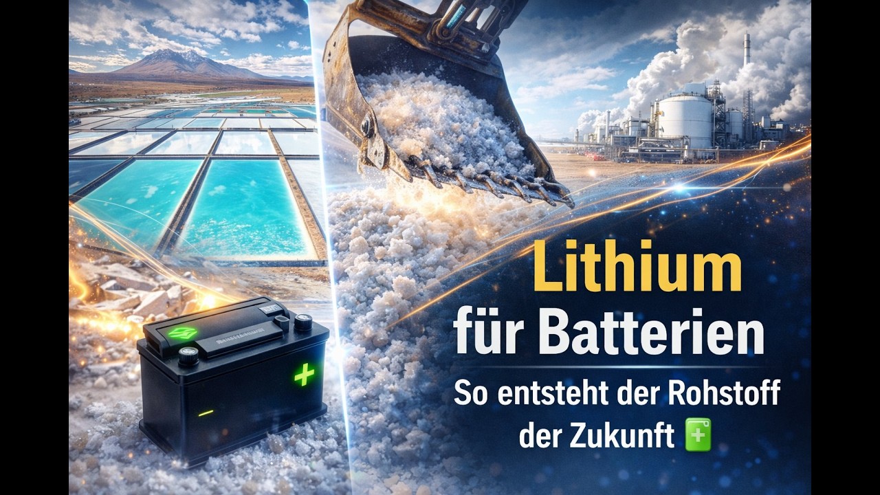 Lithium für Batterien: So entsteht der Rohstoff der Zukunft 🔋