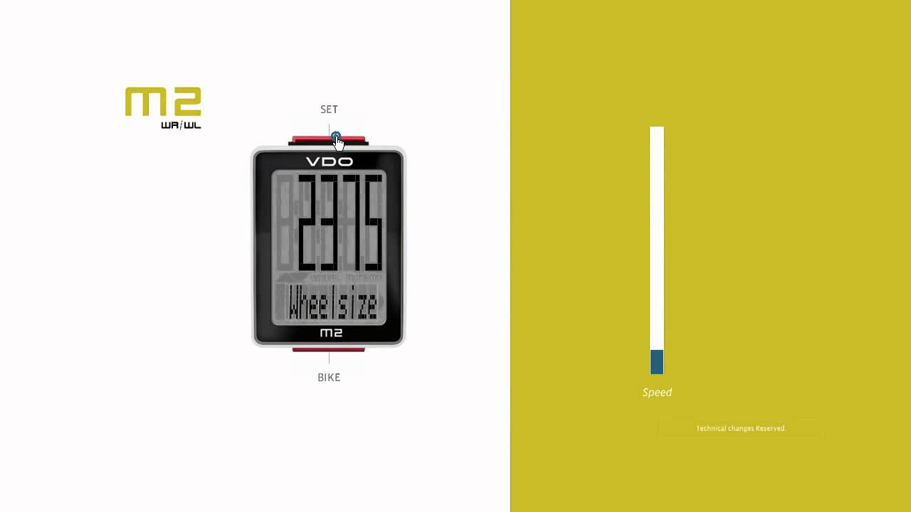 VDO CycleParts // Setting // M1+M2