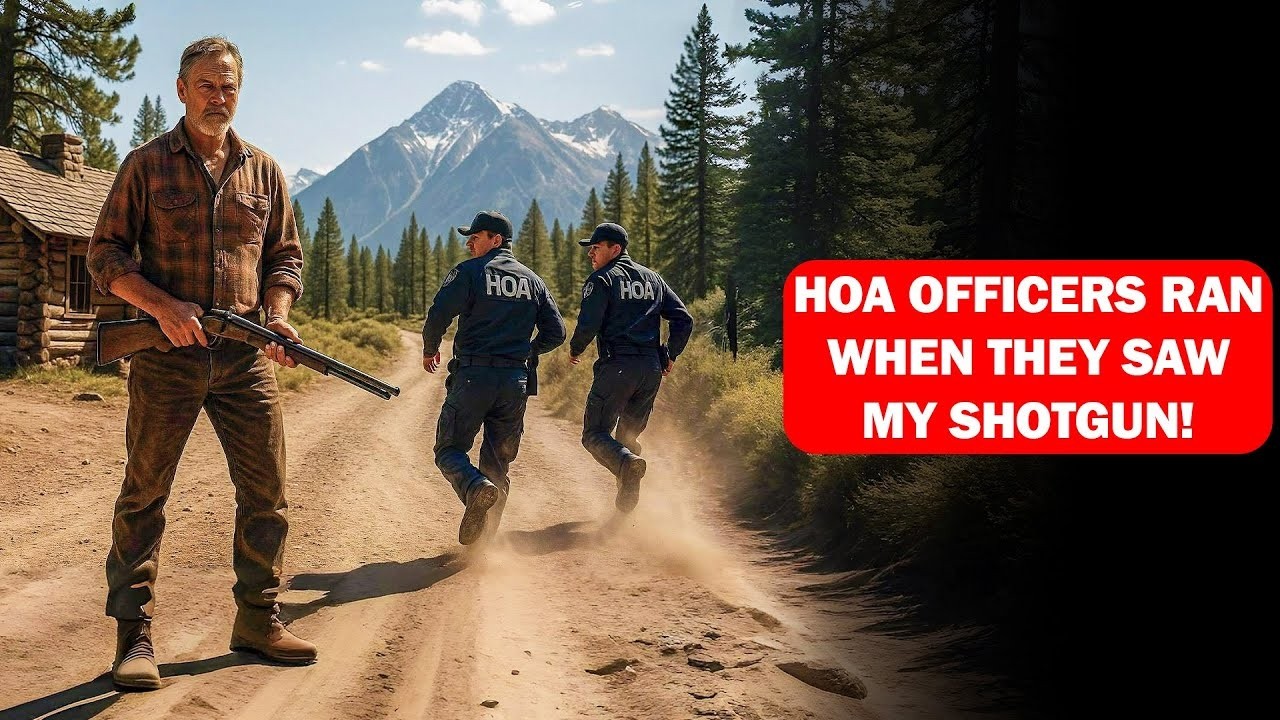 HOA Officers Came to Seize My Mountain Cabin — They Fled Fast When They Met Me Ready to Defend It