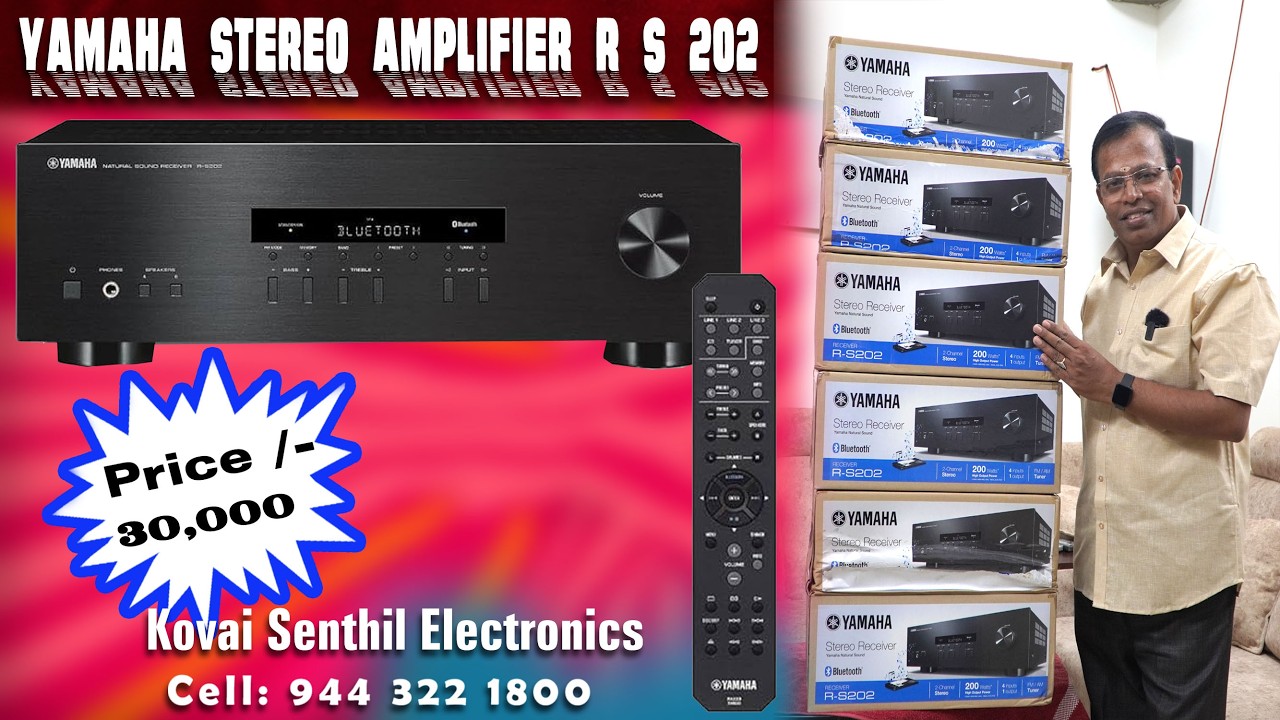 YAMAHA STEREO AMPLIFIER R S 202 FOR SALE 30,000 KOVAI SENTHIL ELECTRONICS 9443221800