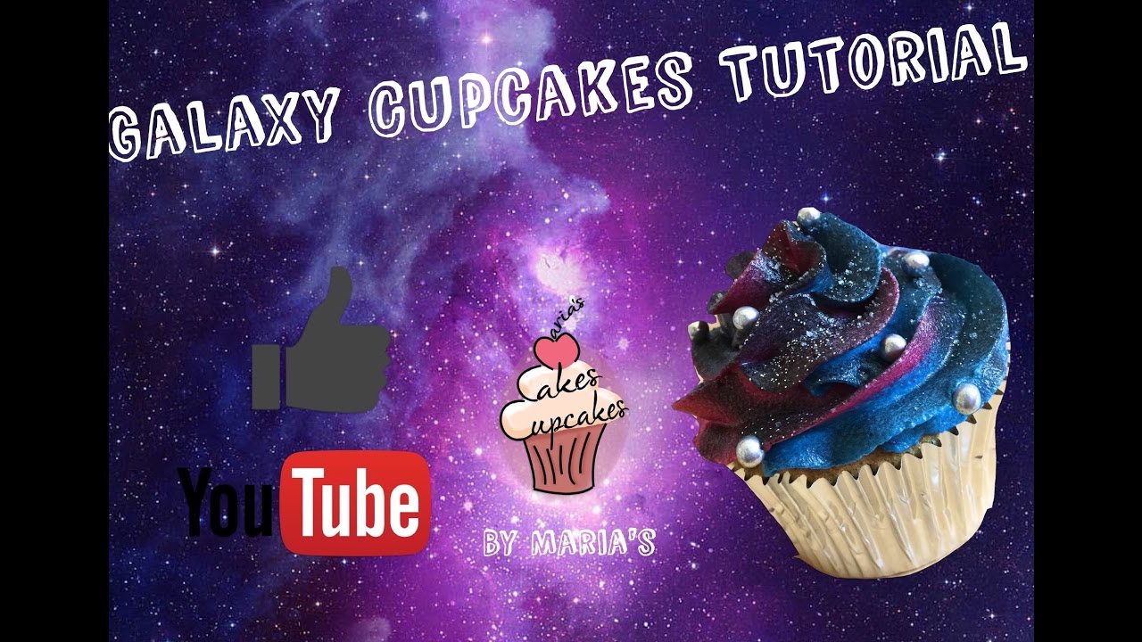 Galaxy Cupcakes Tutorial | Cake decorating