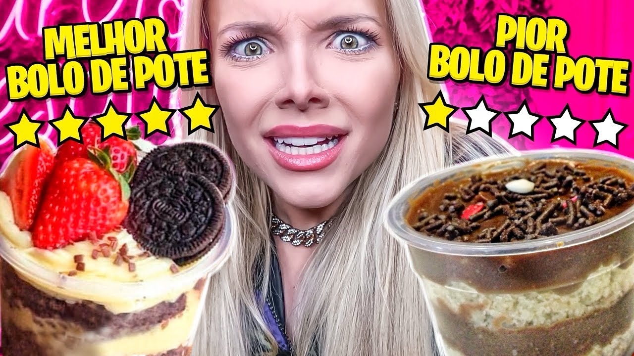 COMPAREI O BOLO DE POTE DE PIOR E MELHOR AVALIAÇÃO DO APLICATIVO!!