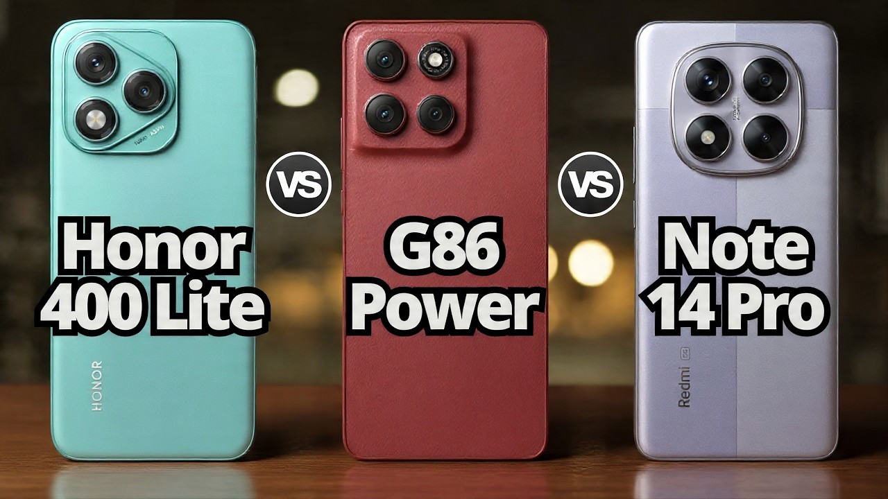 Moto G86 Power Vs Honor 400 Lite Vs Redmi Note 14 Pro ¿Cuál Es El Mejor?