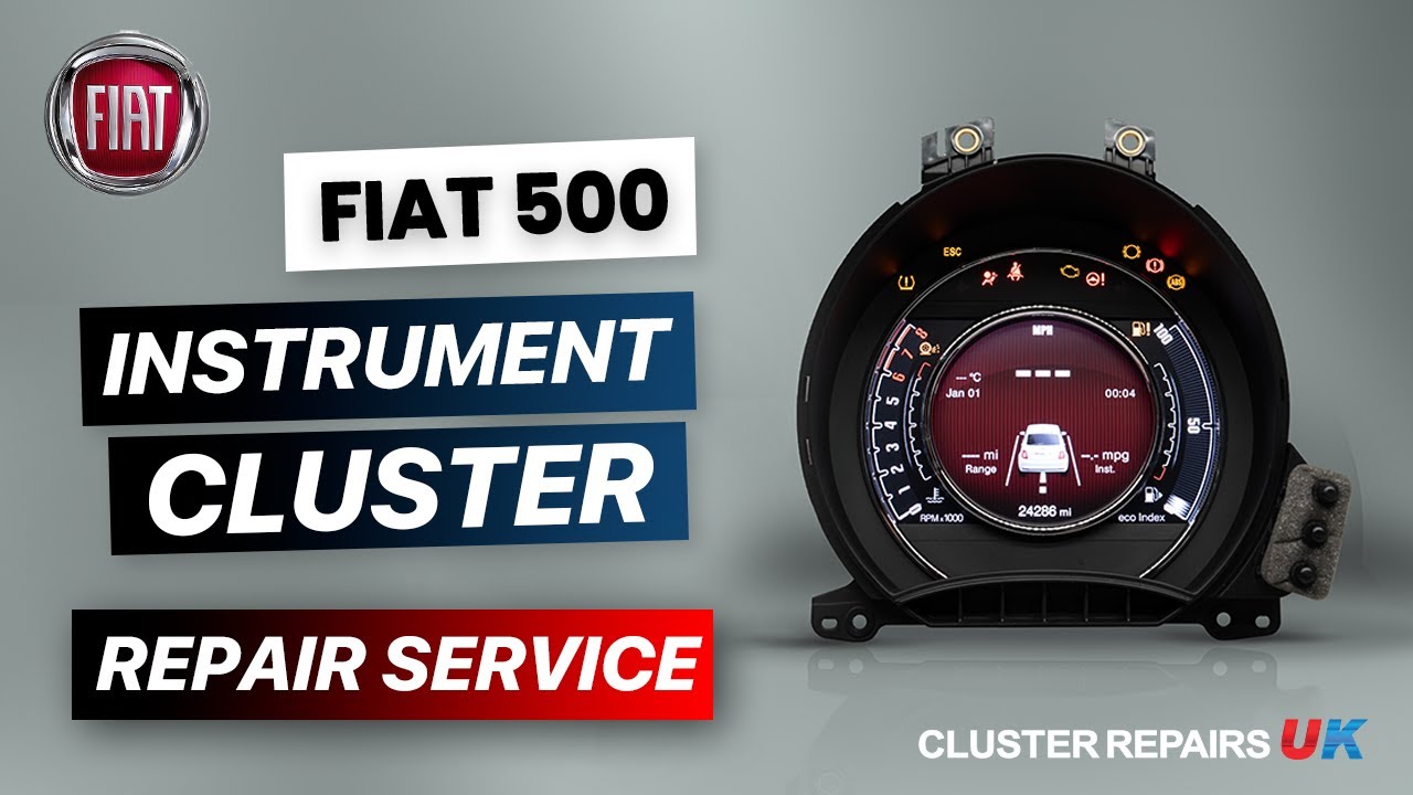 Fiat 500 Instrument Cluster Display Screen Not Working? Models from 2014 to 2023 FIXED!