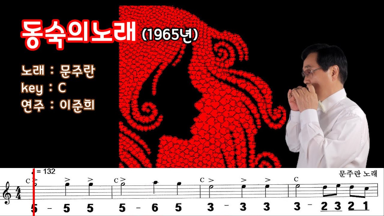 동숙의 노래 disco (C) /  문주란 노래  하모니카 연주