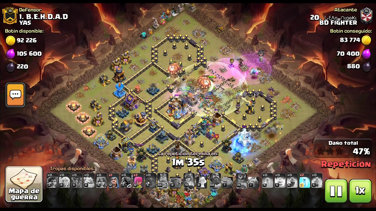 TH16 vs TH18 without hands !!!