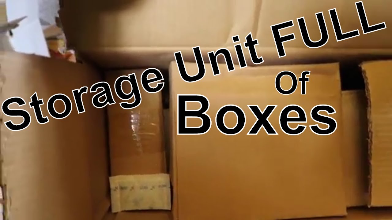 VINTAGE Storage Unit FULL OF Boxes