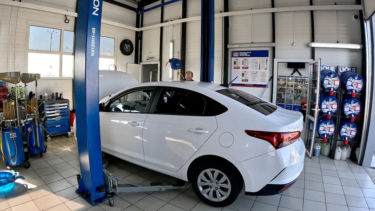 ЗАМЕНА МАСЛА LIQUI MOLY MOLYGEN NEW GENERATION 5W-30 И ФИЛЬТРОВ НА HYUNDAI SOLARIS