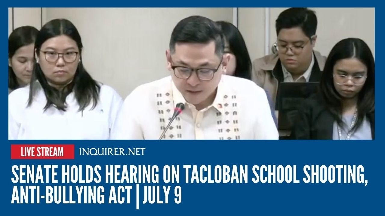LIVE: Senate holds hearing on Tacloban school shooting, Anti-Bullying Act | July 9