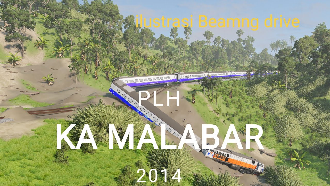 Ilustrasi PLH Kereta api Malabar 2014, Beamng Drive