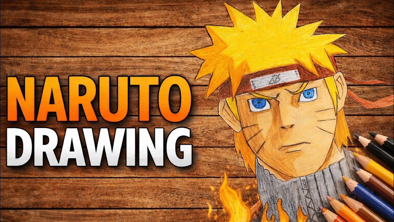 Draw Naruto with hyper Realistic 😱|| easy and step by step Drawing Tutorial #viral #art #trending 