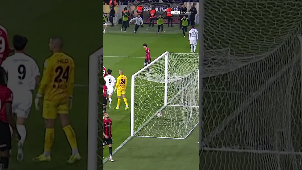 ⚫⚪ Orkun K&ouml;k&ccedil;&uuml; strzela spektakularnego gola z ostrego kąta! | #szorty #beşiktaş