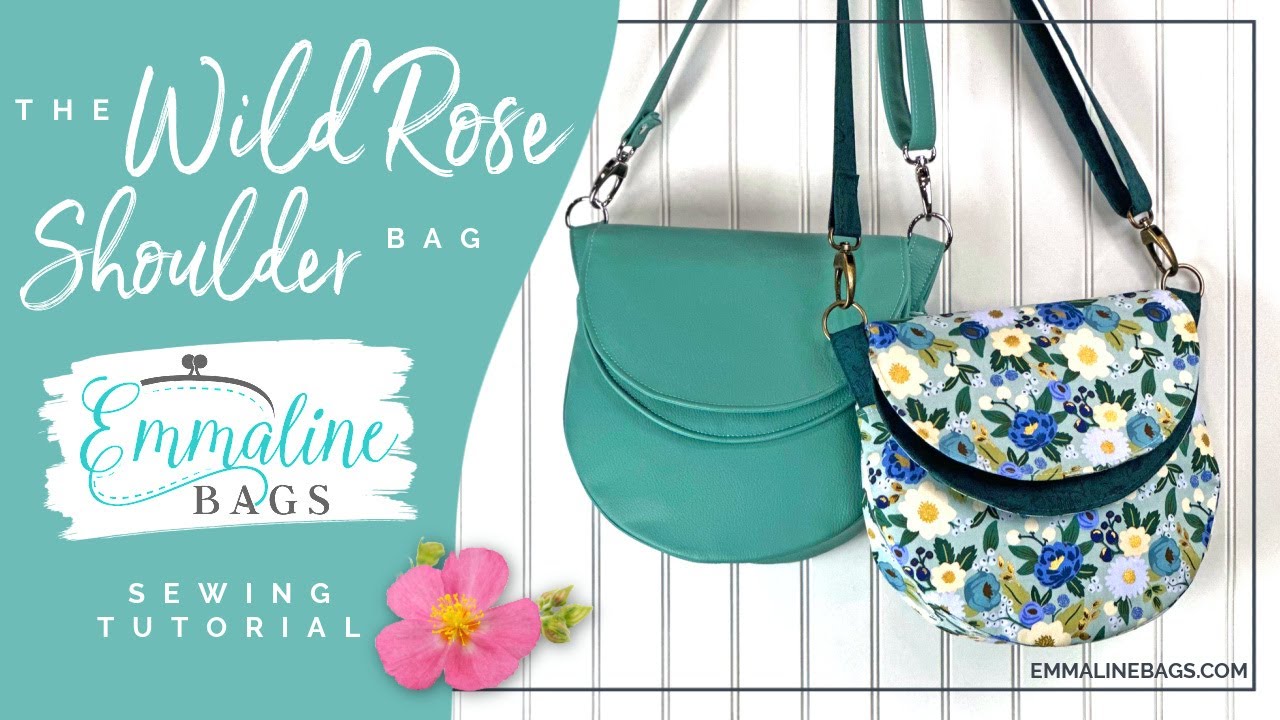 How to Sew the Wild Rose Shoulder Bag by Janelle MacKay of Emmaline Bags