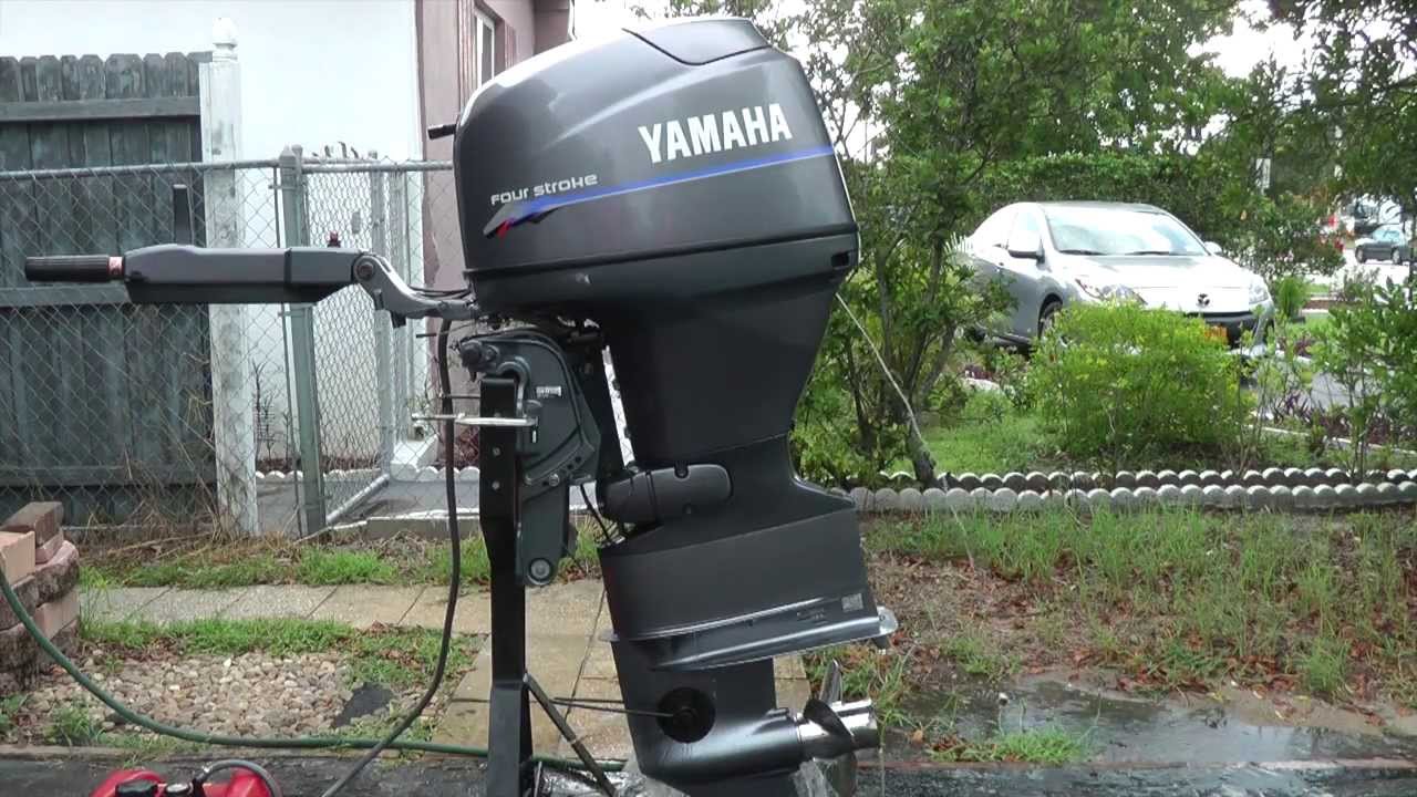 2000 Yamaha 40hp tiller outboard motor low hours