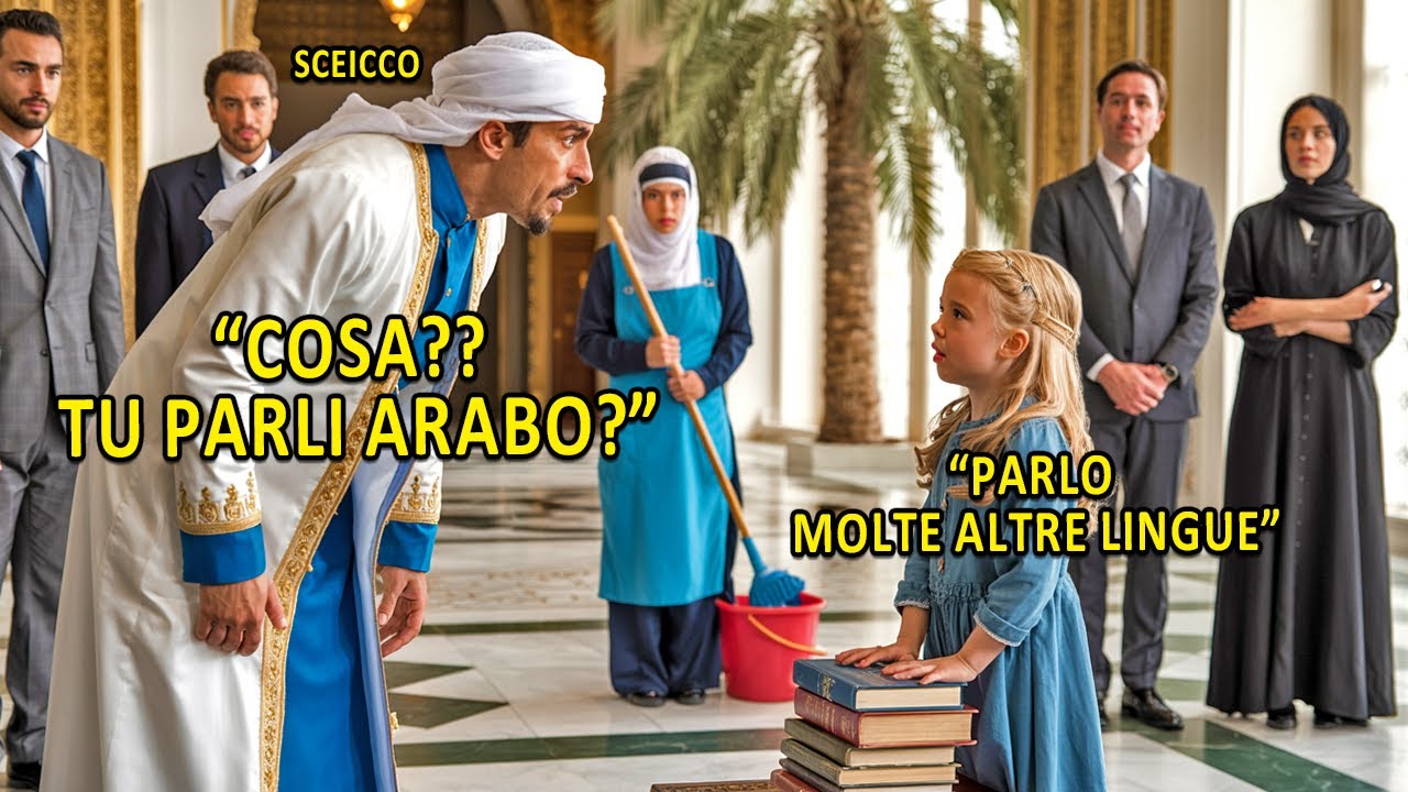 Lo sceicco miliardario parla in arabo per metterli alla prova, ma risponde la figlia della domestica