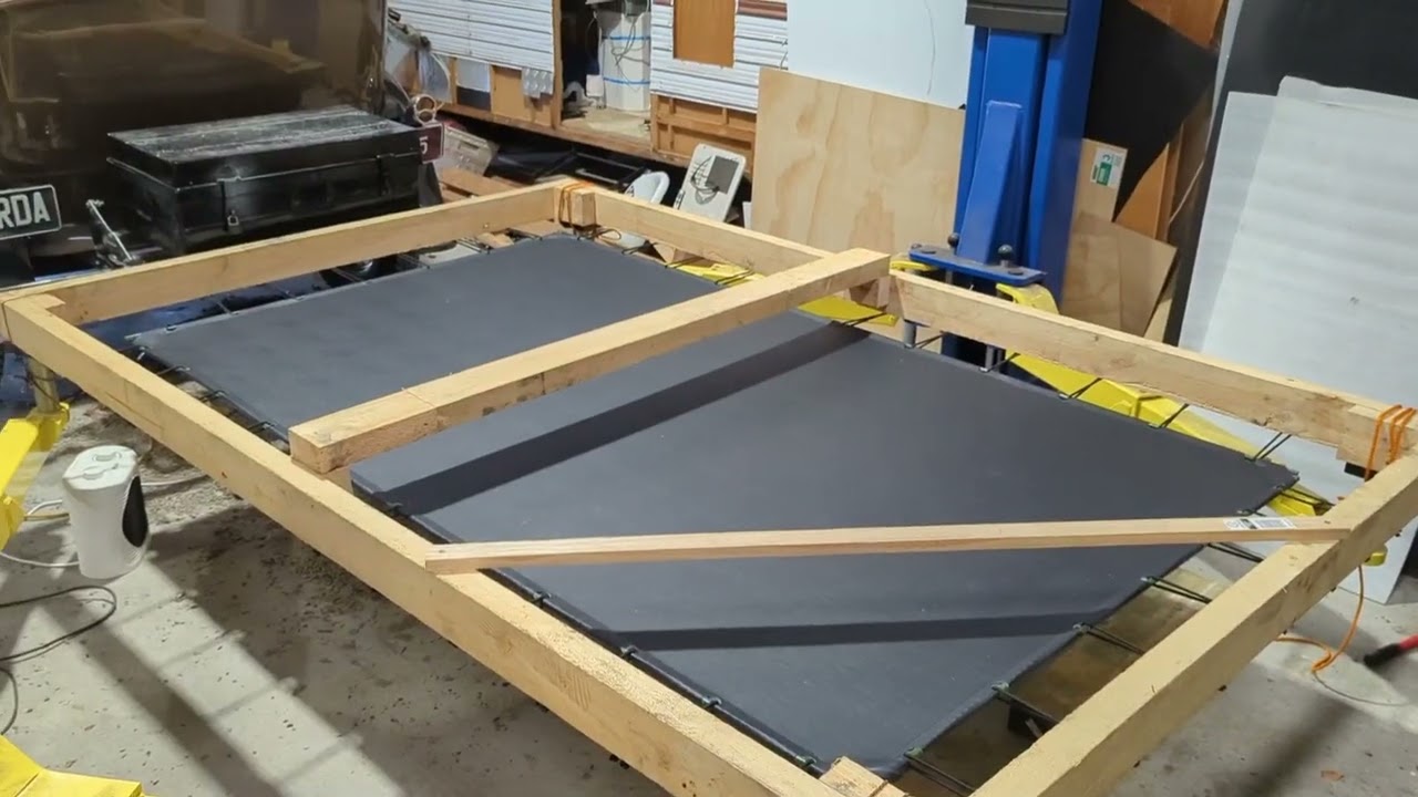 Model A Ford Town Sedan vinyl roof replacement jig.