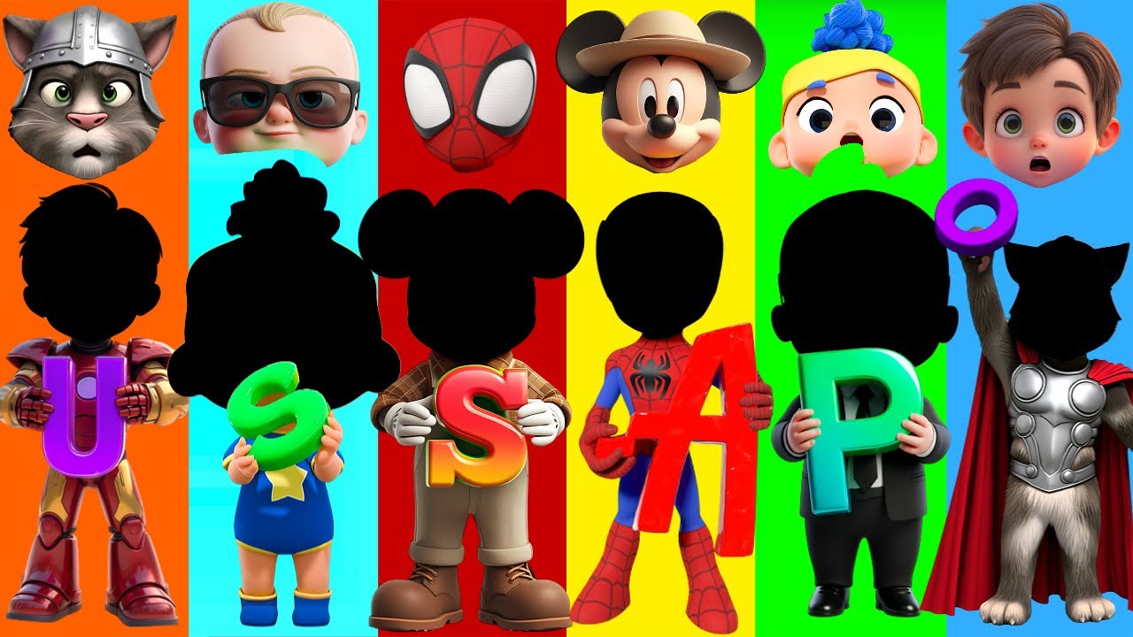 Wrong eyes👀 NEW EPISODES/ Spider-Man 🆚 Boss Baby 🆚 Talking Tom - COFFIN DANSE  Puzzle Wrong Heads