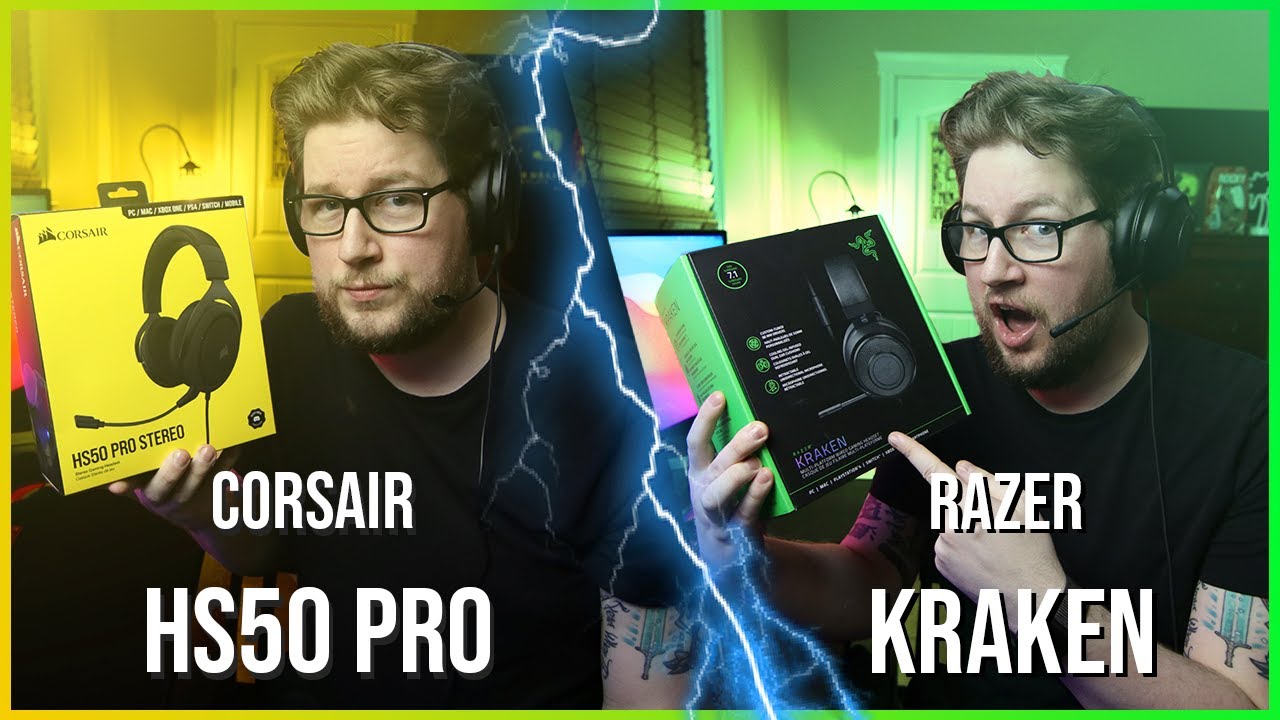 Corsair HS50 PRO и RAZER Kraken — игровые гарнитуры до 50 долларов