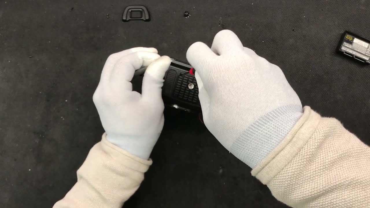 How to repair Nikon DSLR camera D750 - defective SD card slot