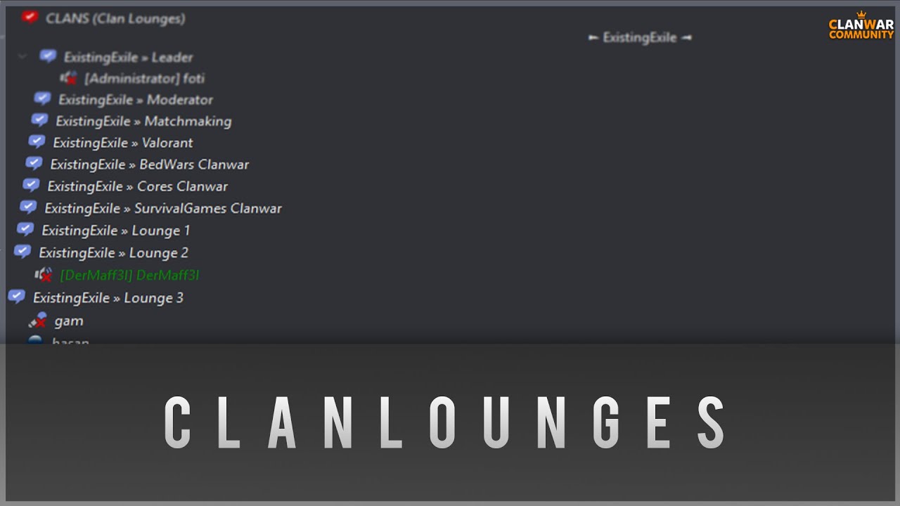 Ein Teamspeak f&uuml;r DEINEN CLAN! | Clanlounges auf CWCommunity.eu