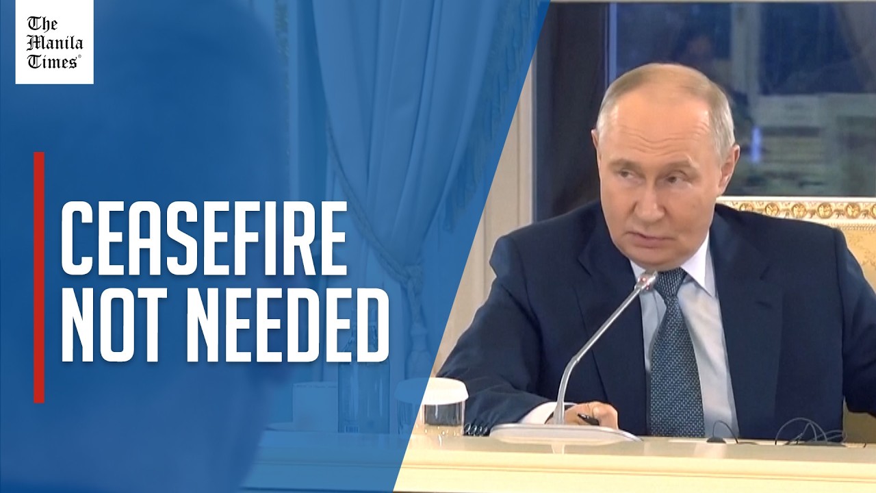 Путин заявил, что для мирных переговоров по Украине прекращение огня не требуется