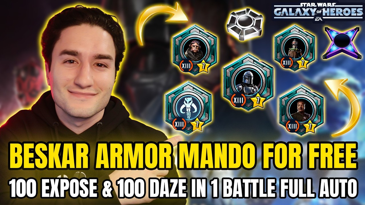 Beskar Armor Mando For FREE! 100 Expose & 100 Daze 1 Battle FULL AUTO | Journey Quest Guide
