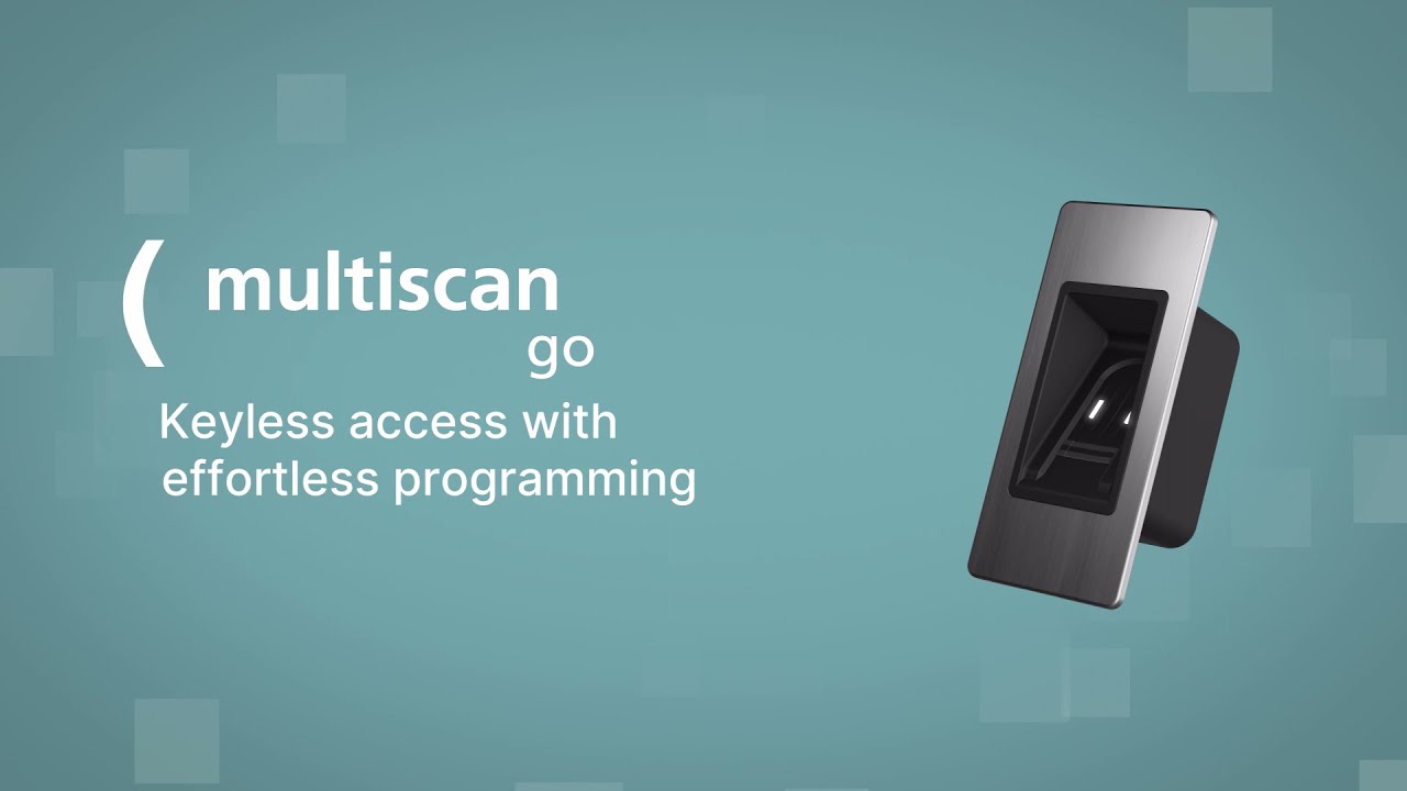 FUHR multiscan go – the radio fingerprint scanner with particularly simple and fast programming