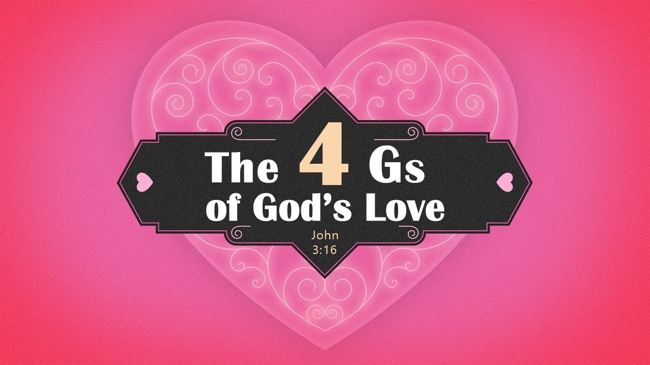 The 4 Gs of God's Love (John 3:16):  YouTube Sermon Short