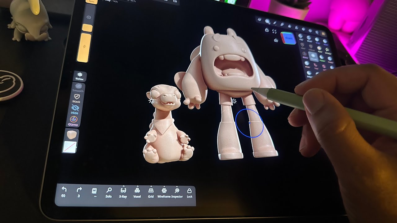 Let's do some coloring - Nomad Sculpt on iPad Pro