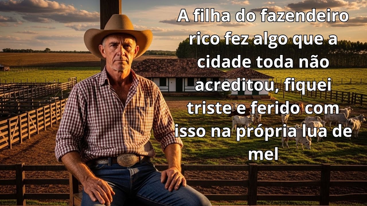 Casei com a filha do fazendeiro rico, na lua de mel a verdade me destruiu em pedaços