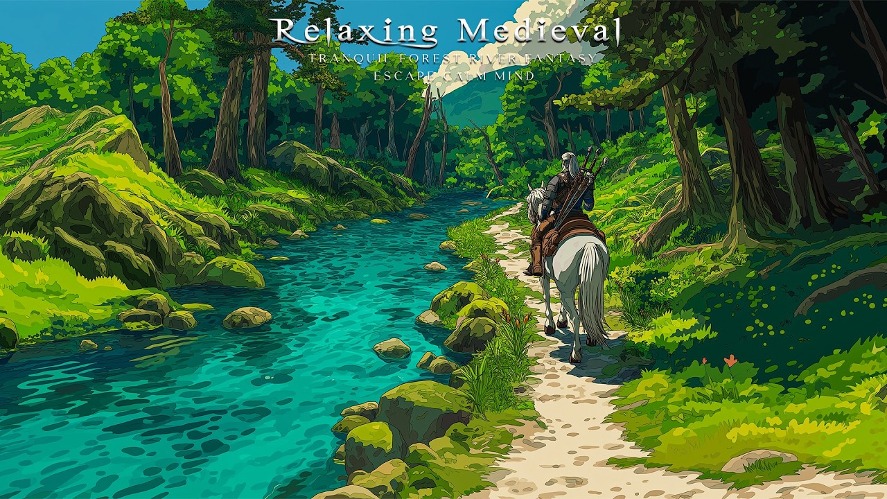 Relaxing Medieval Music | Tranquil Forest River Fantasy Escape for Calm Mind