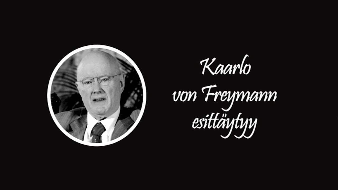 Kaarlo von Freymann esittäytyy - Historia - Backbyn Kartano Espoo