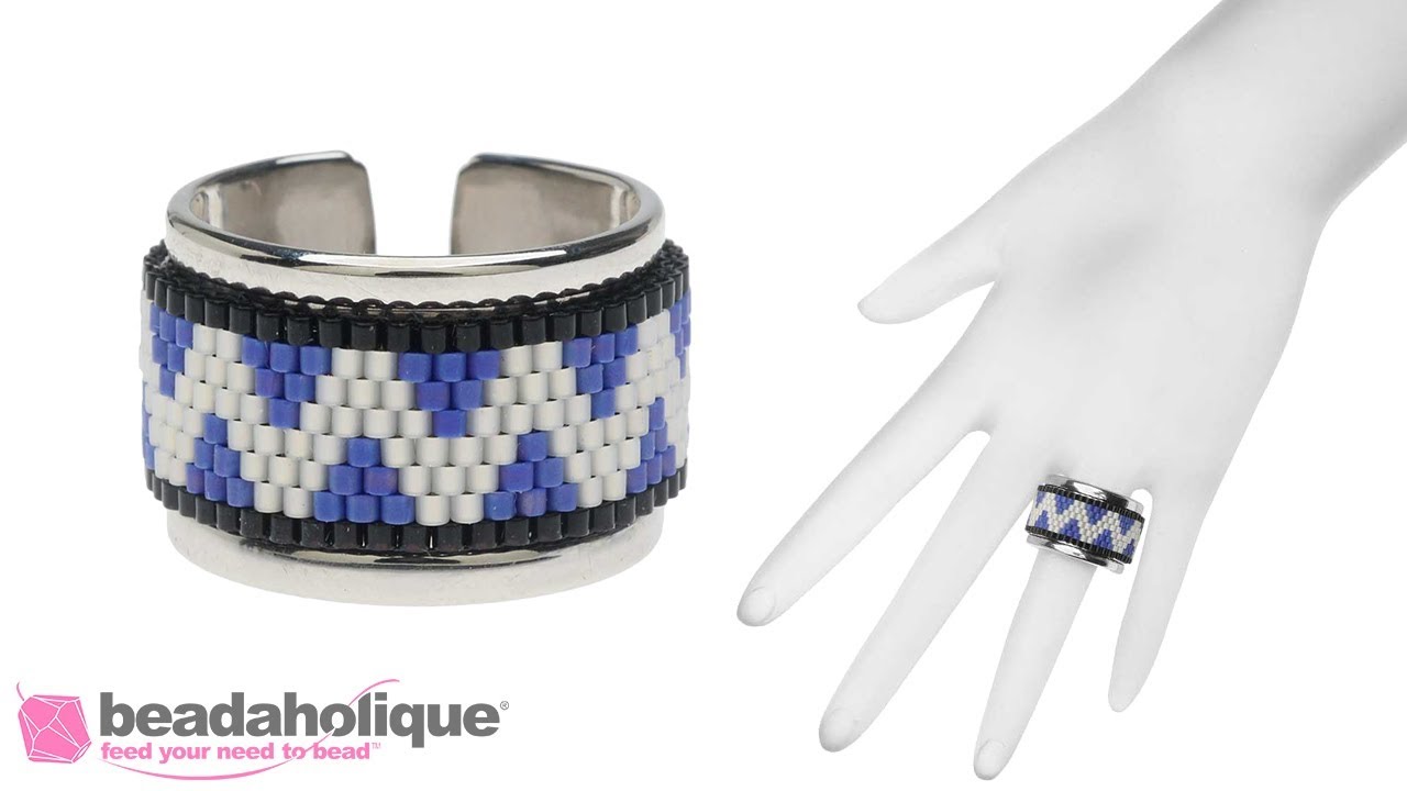 How to Adhere Bead Weaving to a Channel Ring