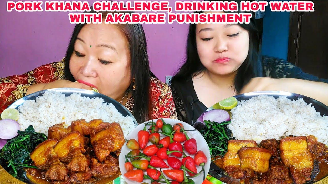 Pork khana challenge, drinking hot water with akabare khorsani punishment | Mummy's Wish