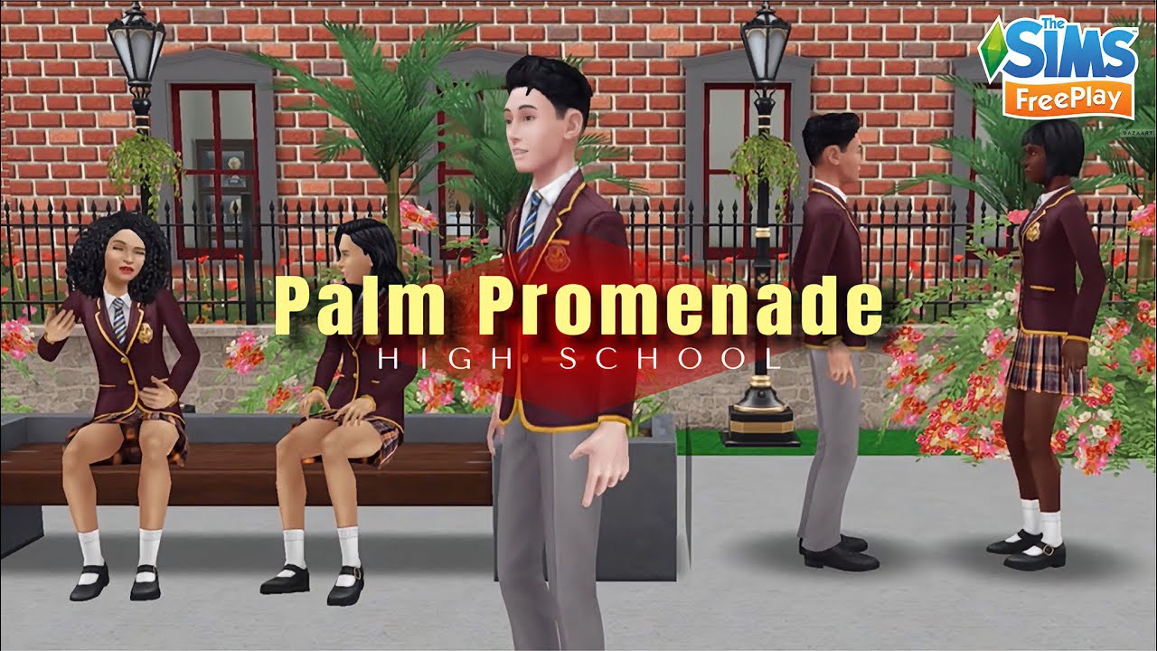 🌴PALM PROMENADE HIGH SCHOOL | Sims FreePlay