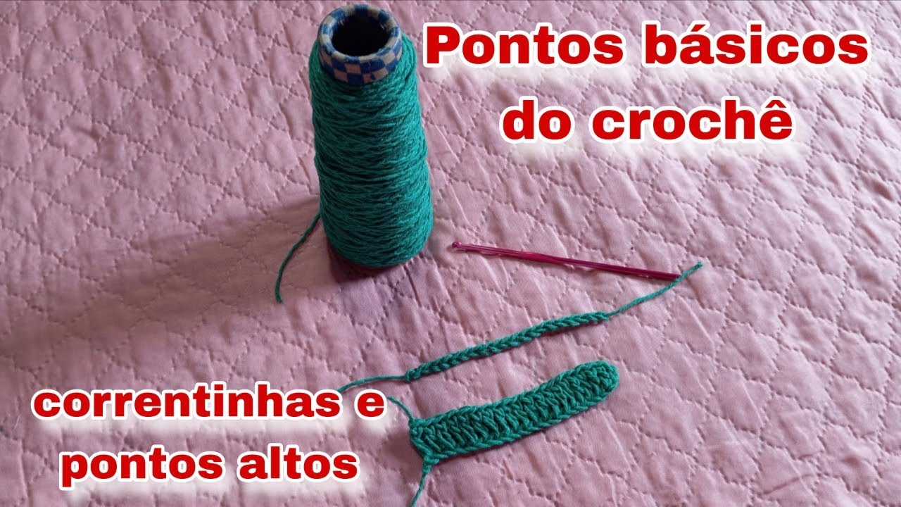 Pontos básicos do crochê para iniciantes 