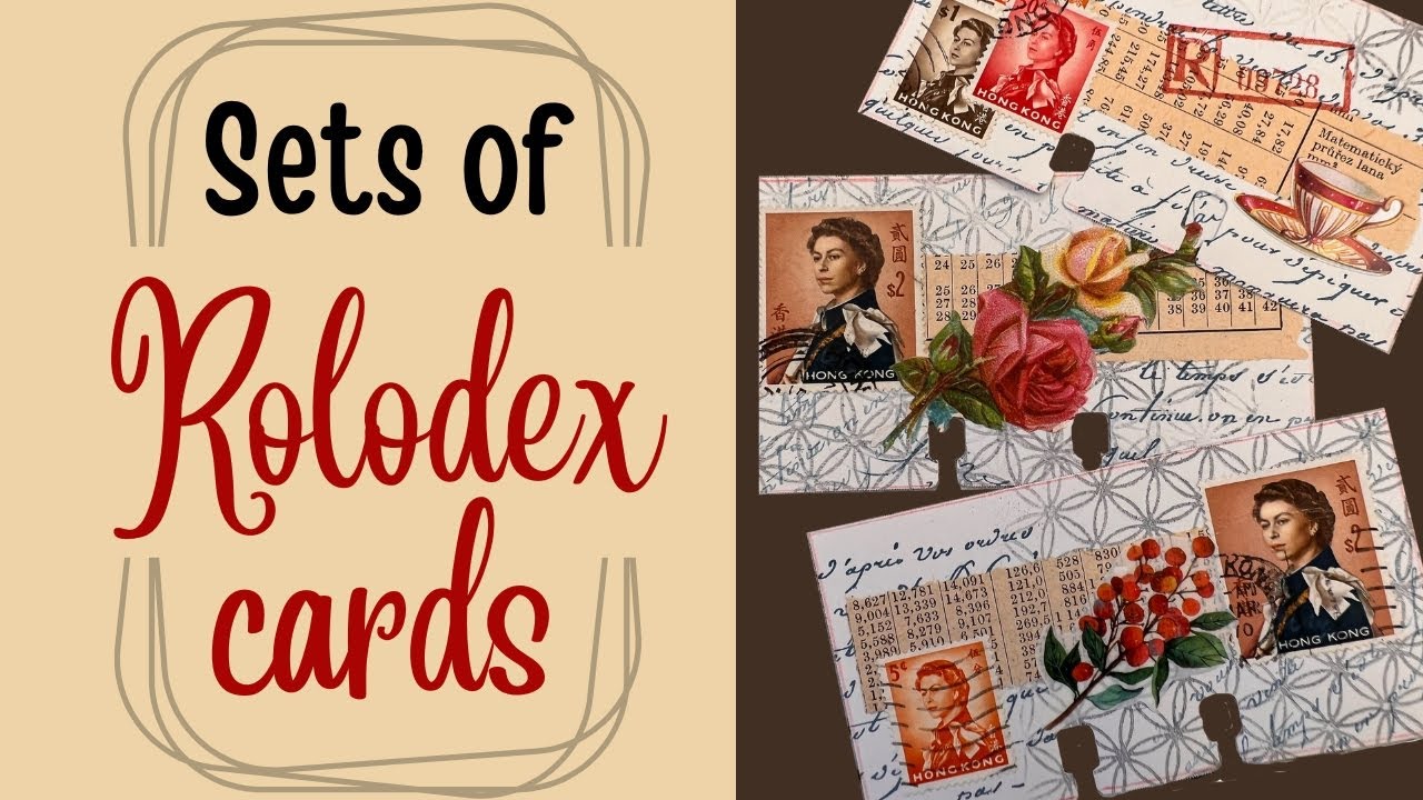 Коллаж Rolodex ♦️ Как сделать художественные открытки