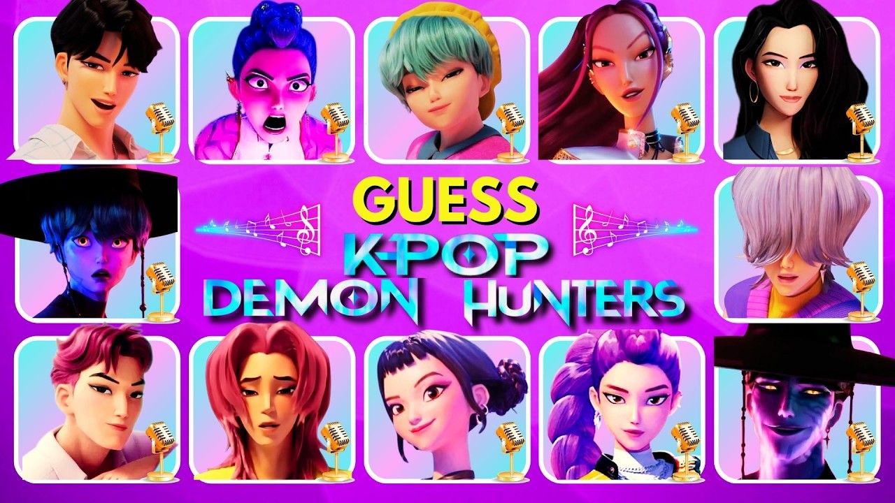 Guess KPop Demon Hunters Movie Characters by Their Song & Voice 🎶🔥~ Huntrix, Saja Boys, Rumi, Jinu