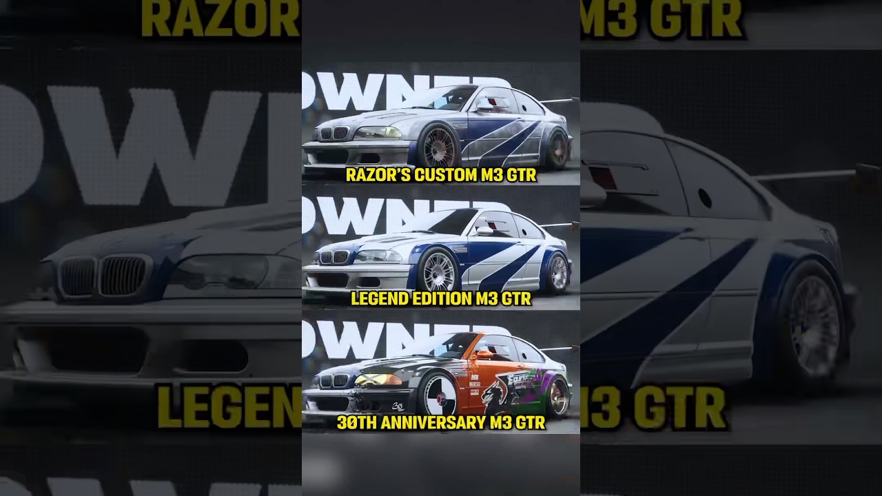 Do YOU Own ALL 3 BMW M3 GTR&rsquo;s in NFS Unbound?
