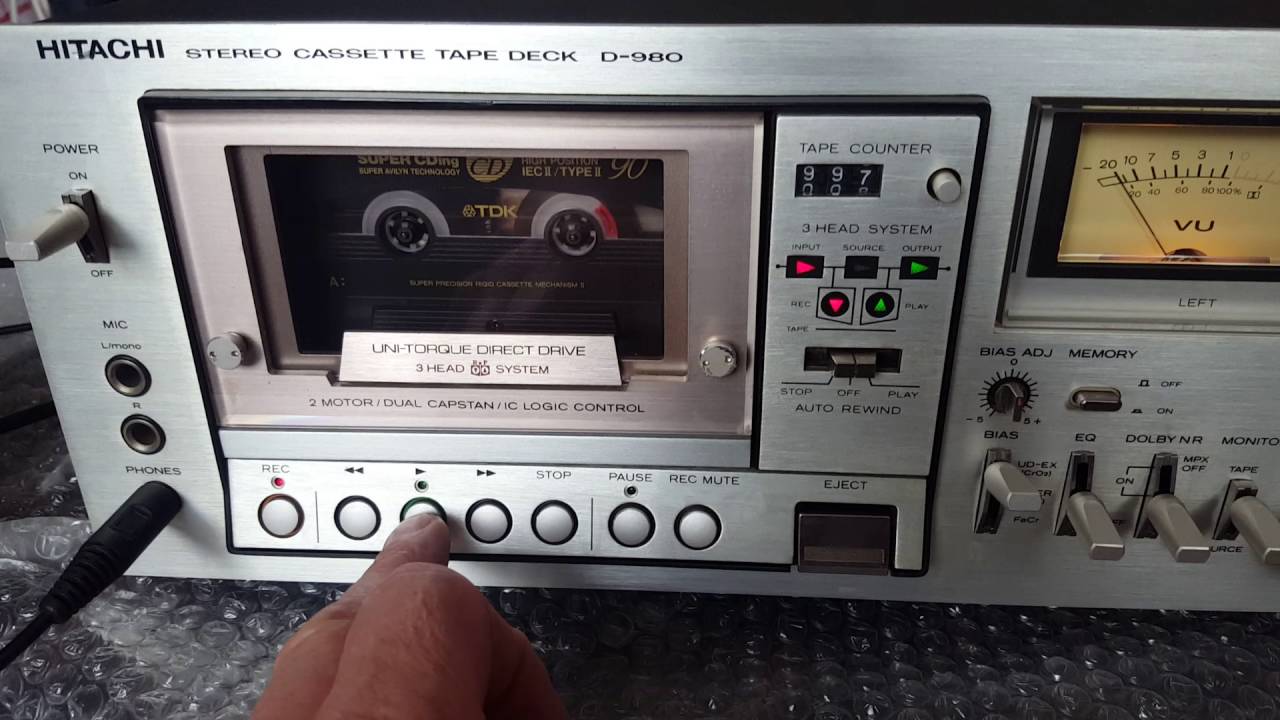 Hitachi Lo-D D980 Kassettendeck High-Ehd, Referenzklasse, Directdrive.