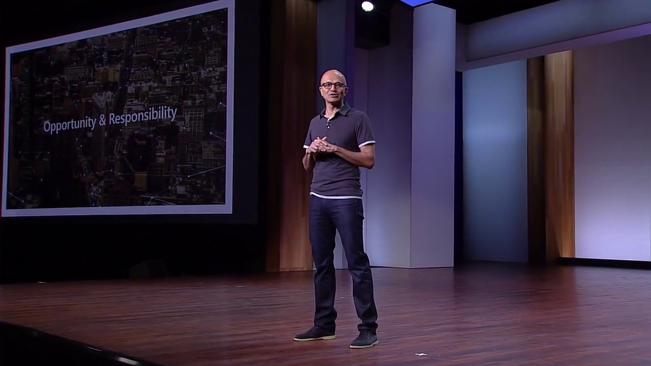 Microsoft Build: Satya Nadella on AI for Accessibility