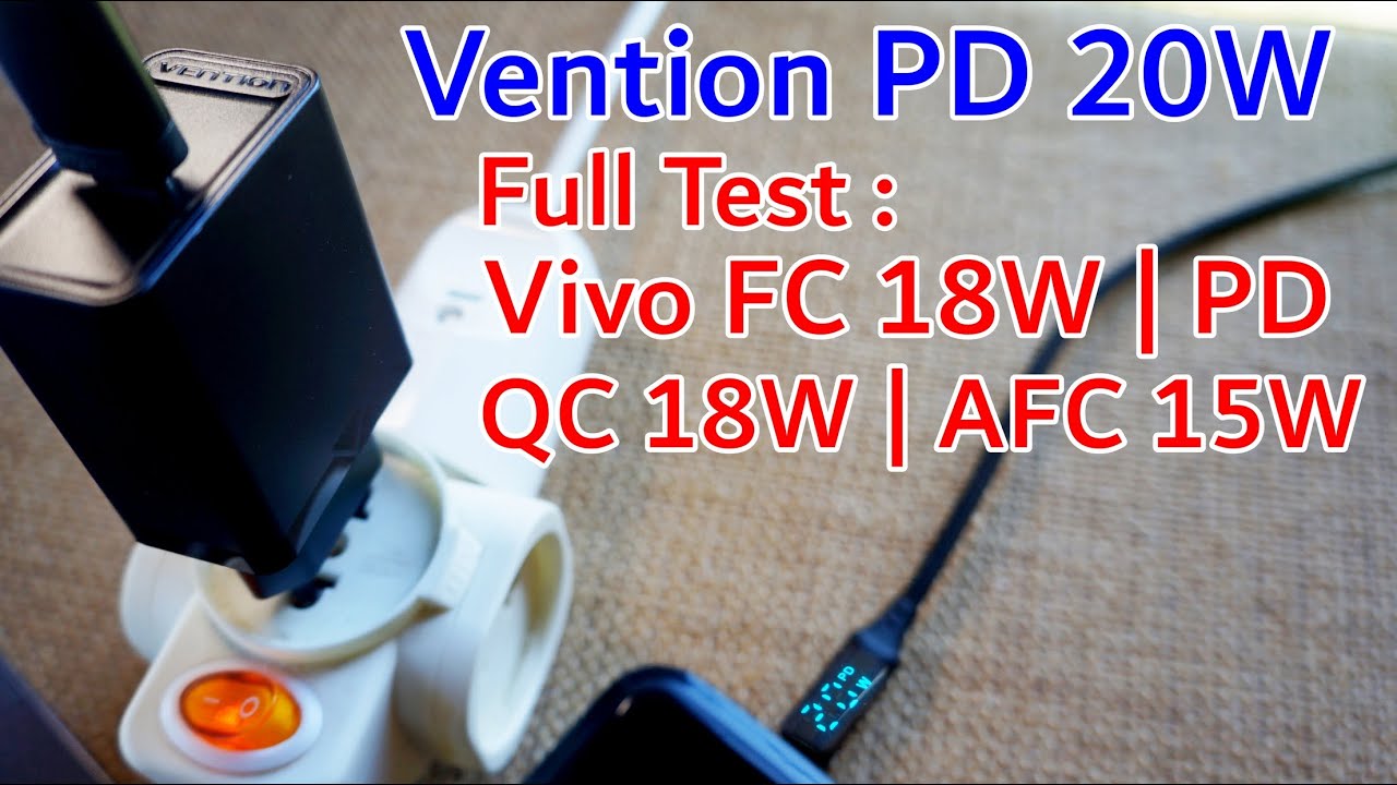 Test Adapter Charger Power Delivery Vention PD Fast Charging 20W