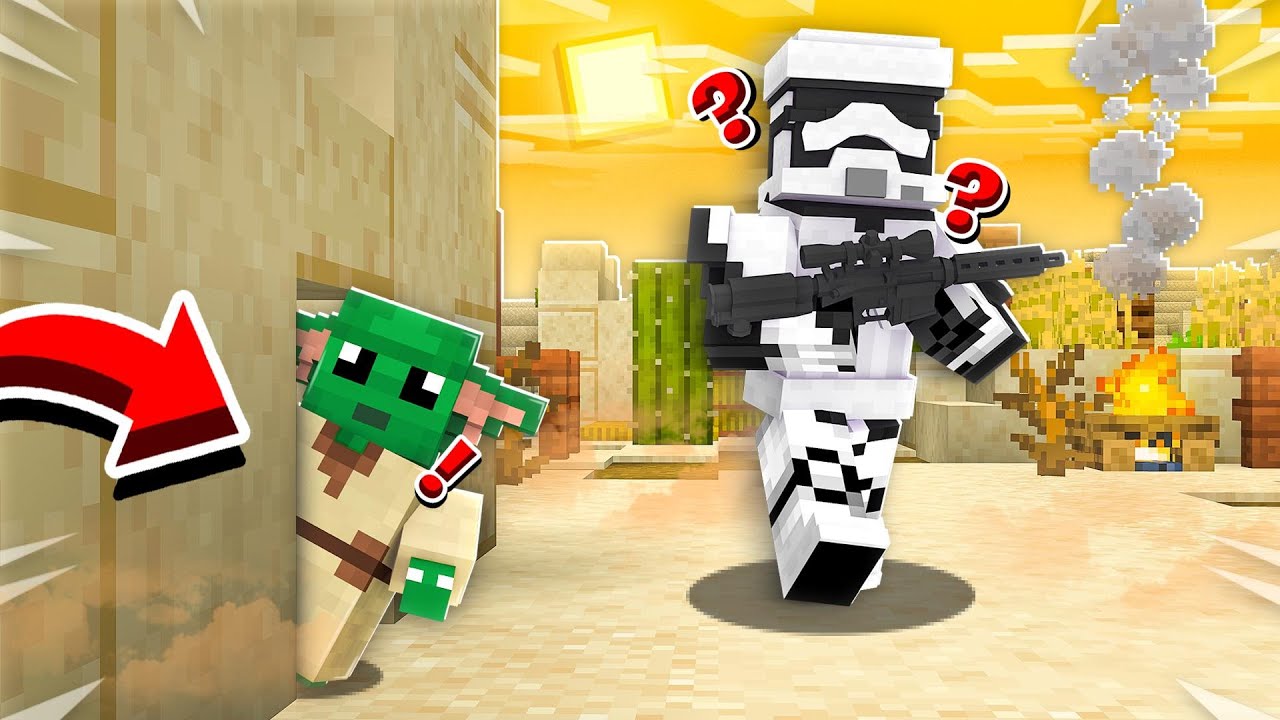 HIDING AS BABY YODA IN MINECRAFT! *NEVER FOUND*