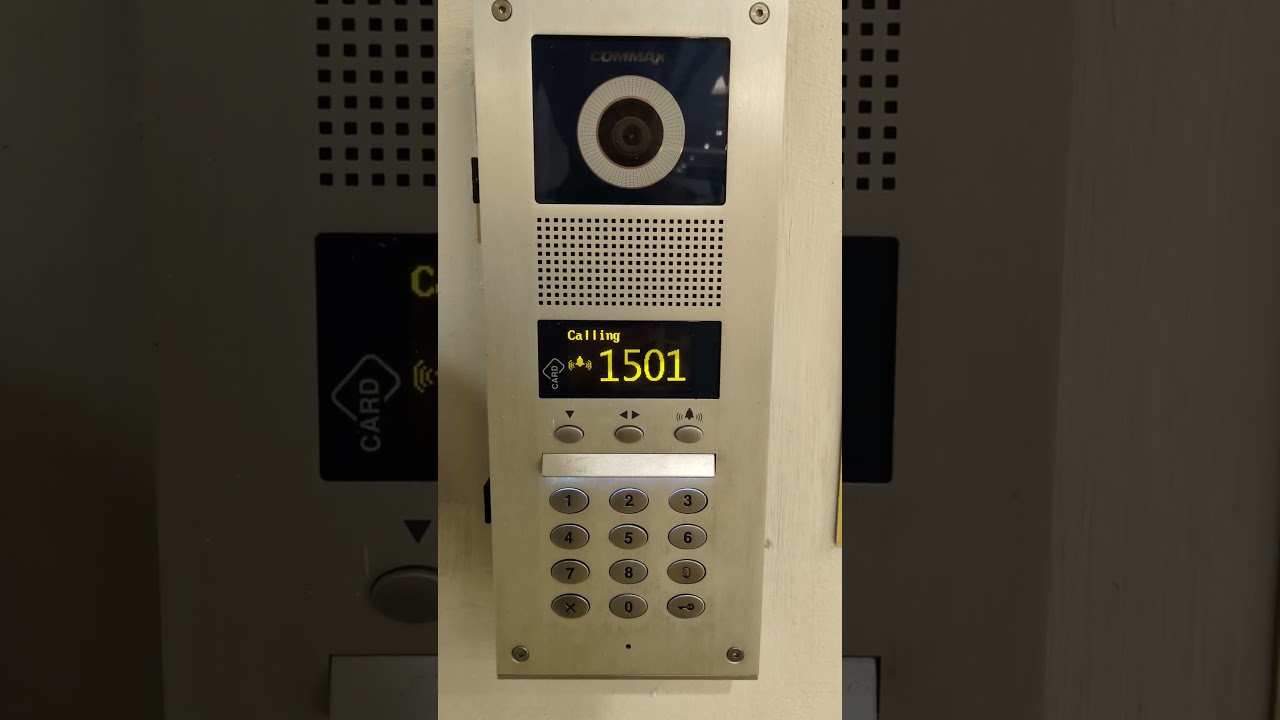 Commax Lobby Phone Demo - Apartment Condo Building in Hanoi, Vietnam