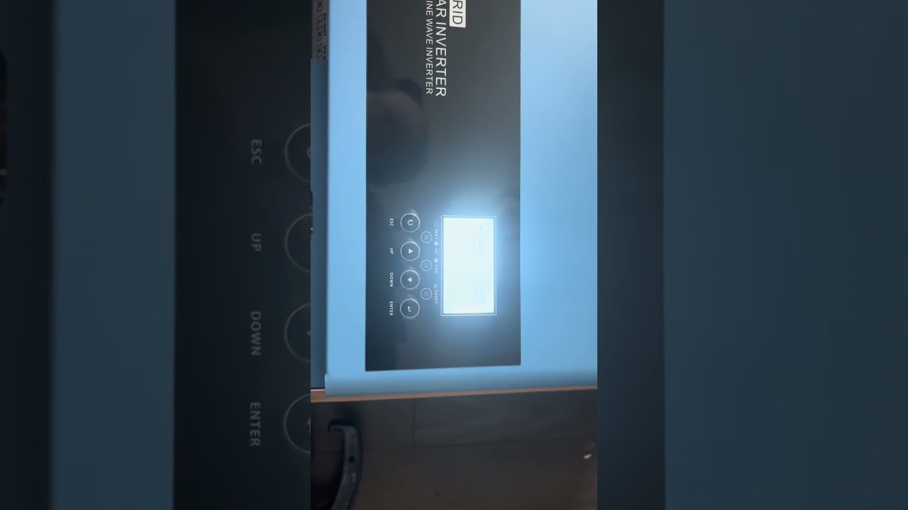 Anenji 6200W 48V Hybrid Solar Inverter l powering for the first time without solar for battery 