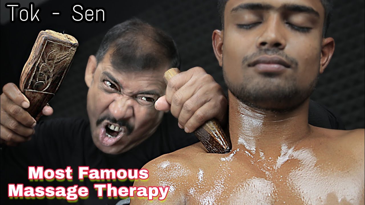 Most Famous Tok Sen Therapy By Asim Barber | Crunchy Hair Crack Neck Crack Ear Crack ASMR