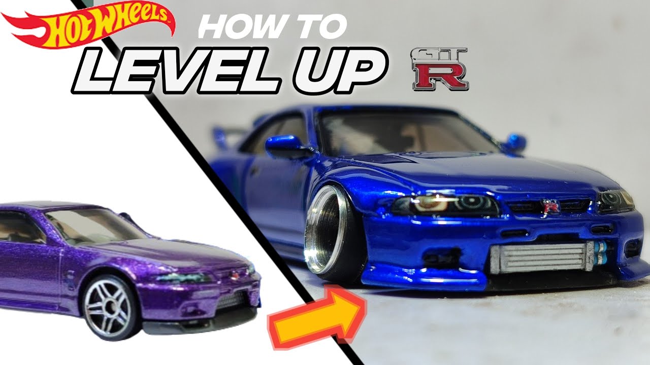 I level up My Nissan GTR R33 hotwheels || hotwheels custom