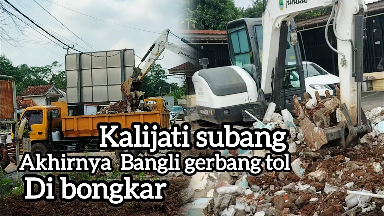 Evakuasi pembongkaran bangunan liar,  kepolisian, satpol pp jaga jaga, Kalijati subang